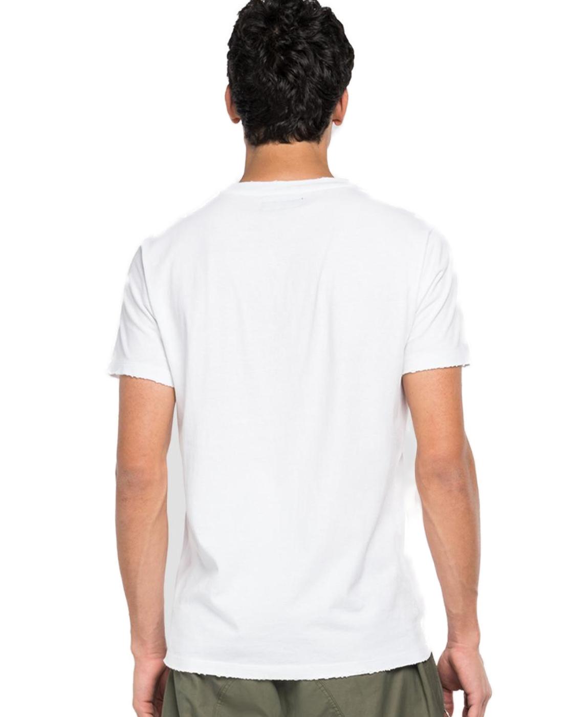 Camiseta Replay blanca calavera para hombre -a