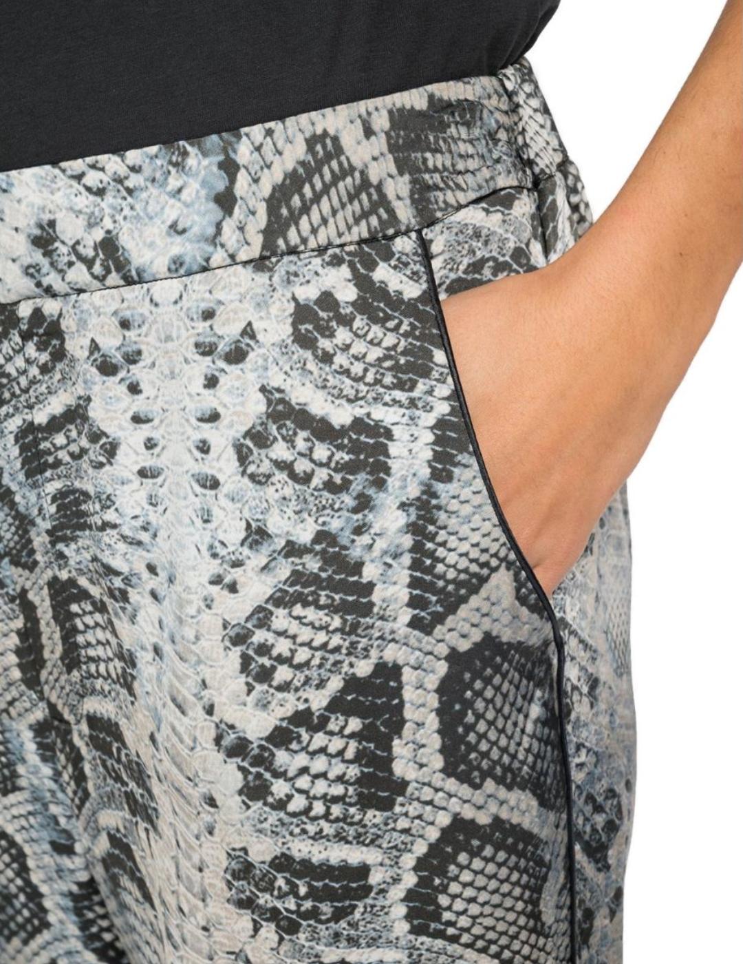 Pantalón Replay estampado serpiente para mujer -a