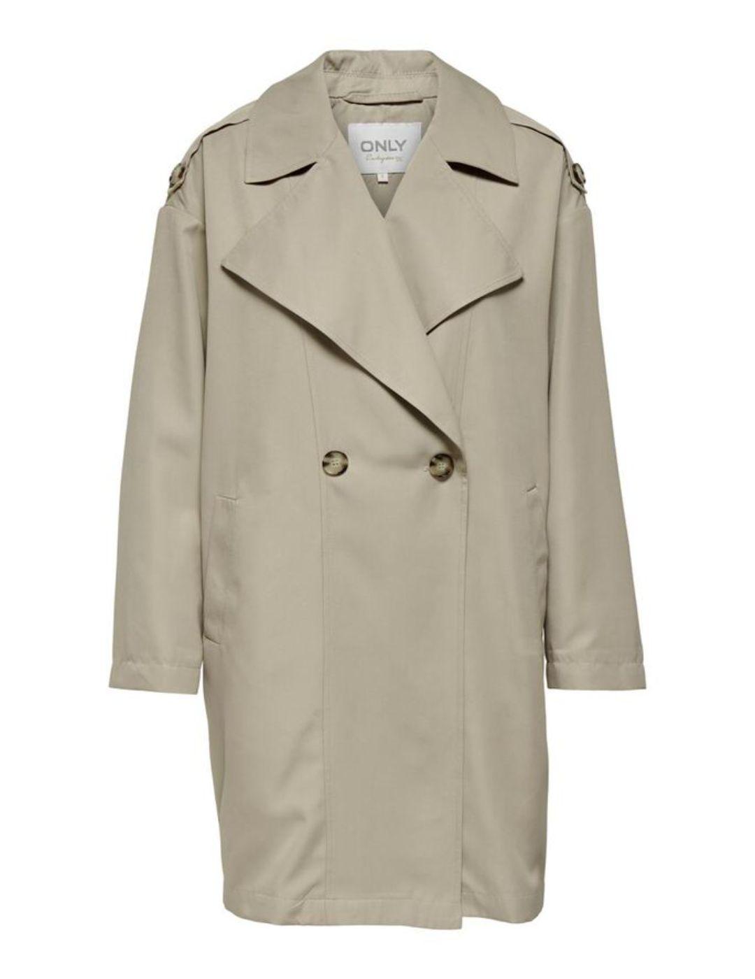 Trench Only Line beige para mujer -a