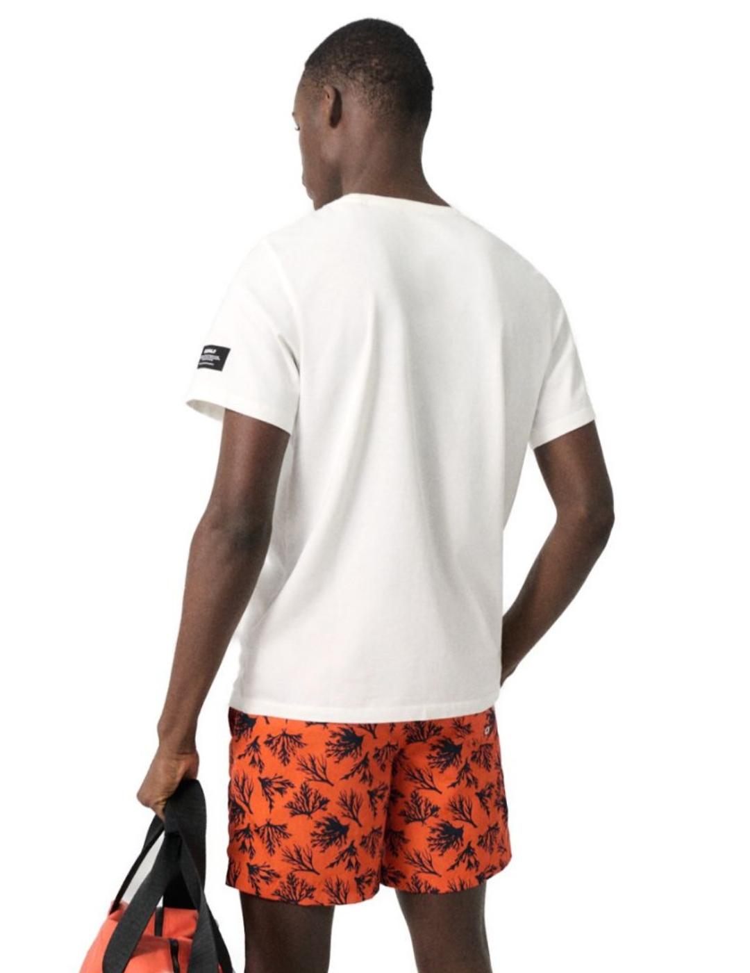 Camiseta Ecoalf manga corta blanca para hombre-a
