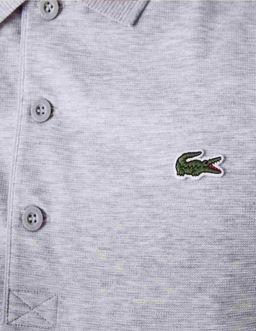 Polo Lacoste color Silver Chine para hombre-a