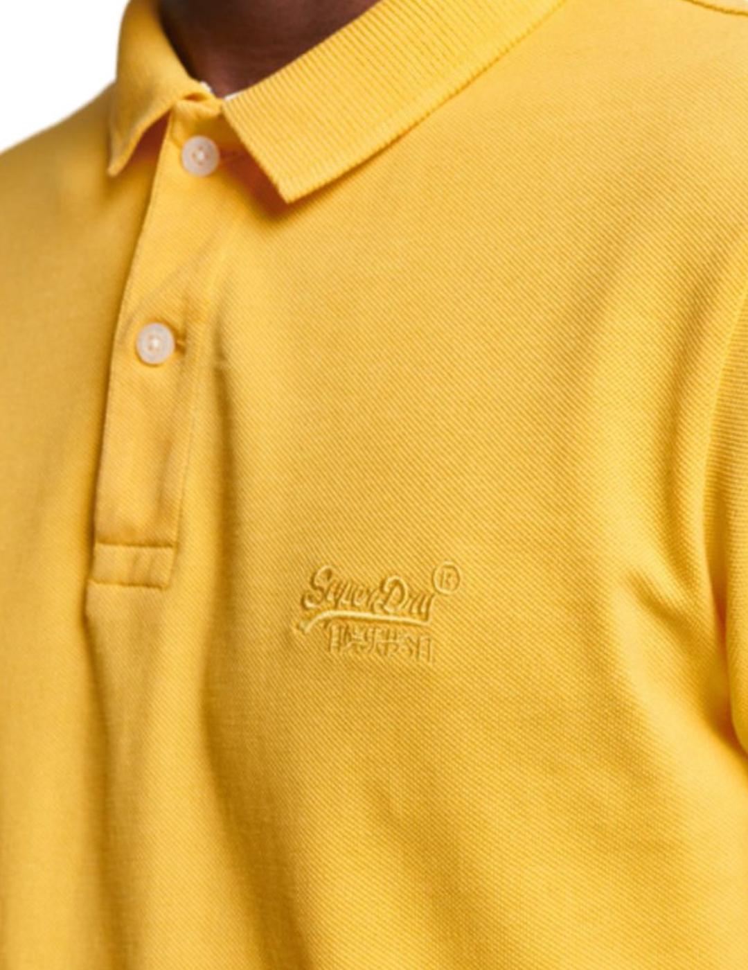 Polo Superdry amarillo para hombre -a