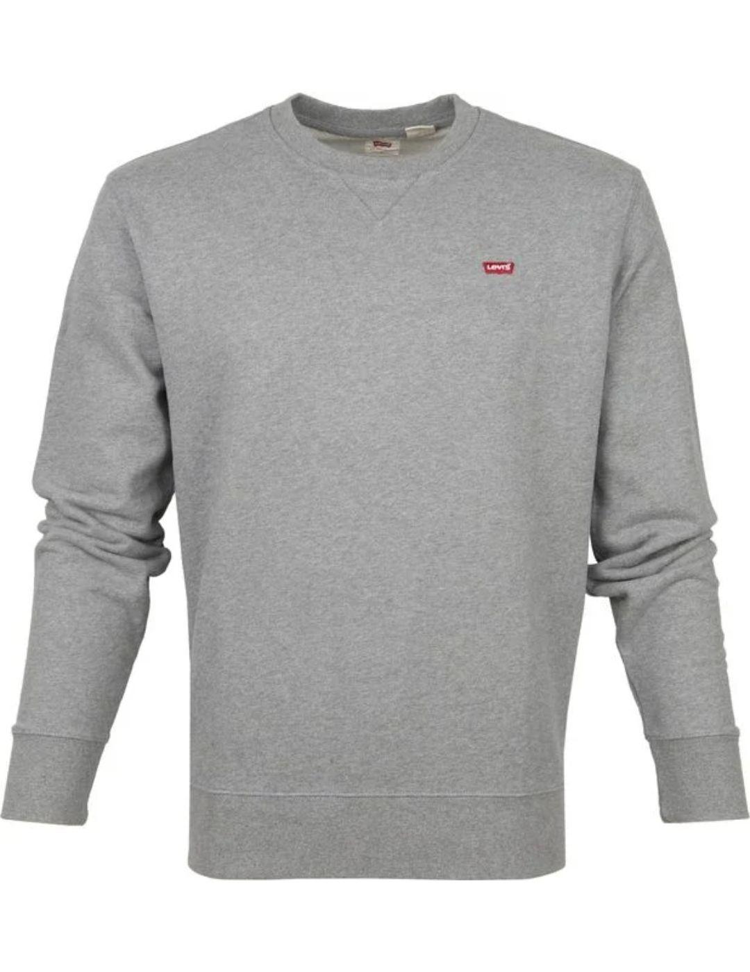 Sudadera Levi´s básica gris para hombre -a