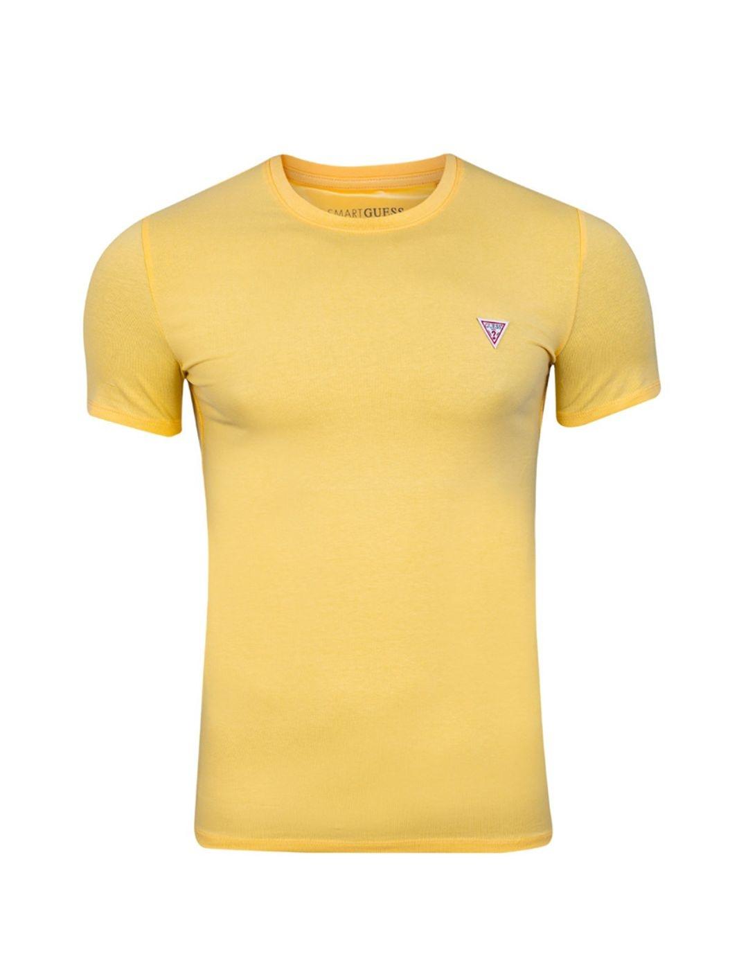 Camiseta amarilla Guess Aidy para hombre-a