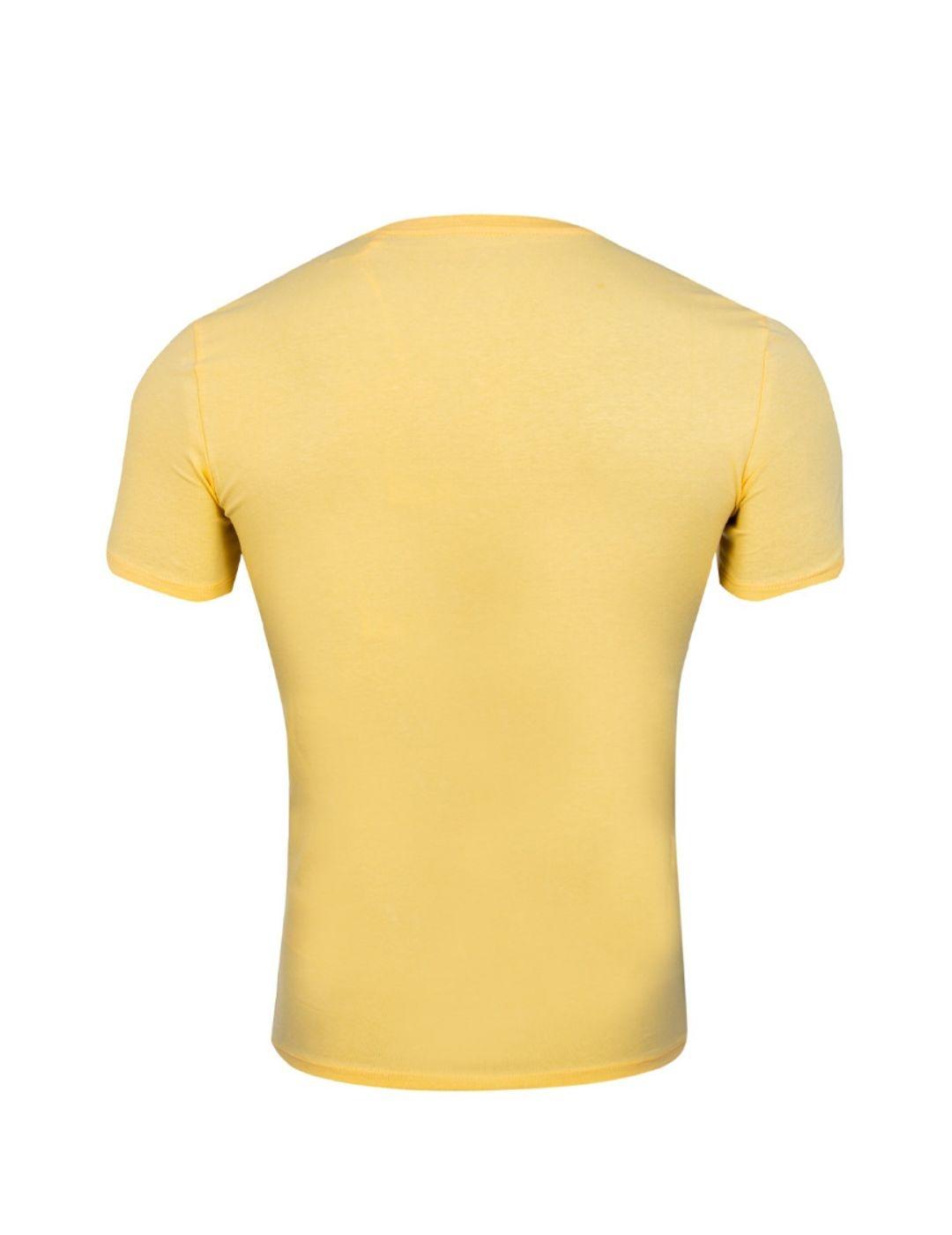 Camiseta amarilla Guess Aidy para hombre-a