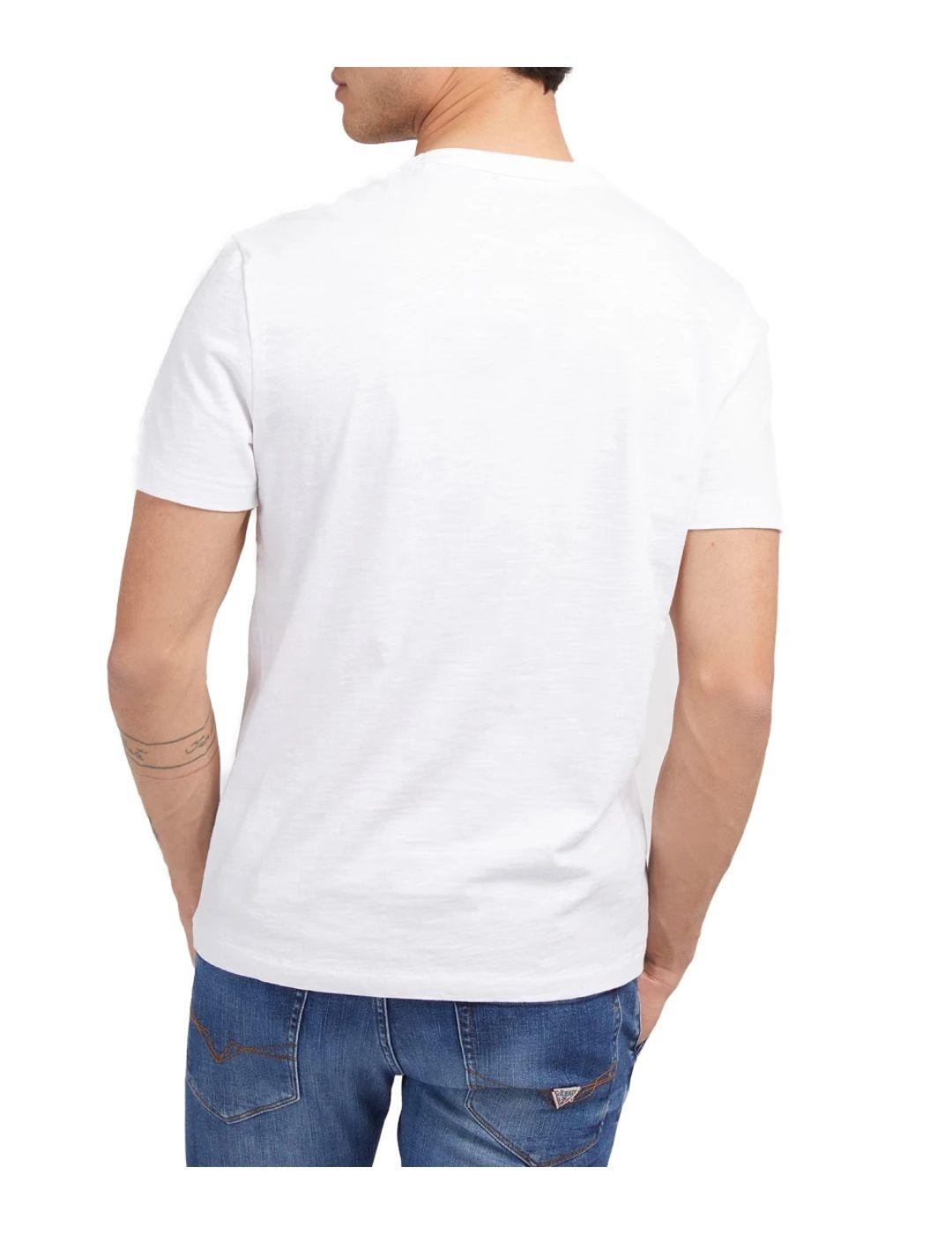 Camiseta Guess Route blanca para hombre-a