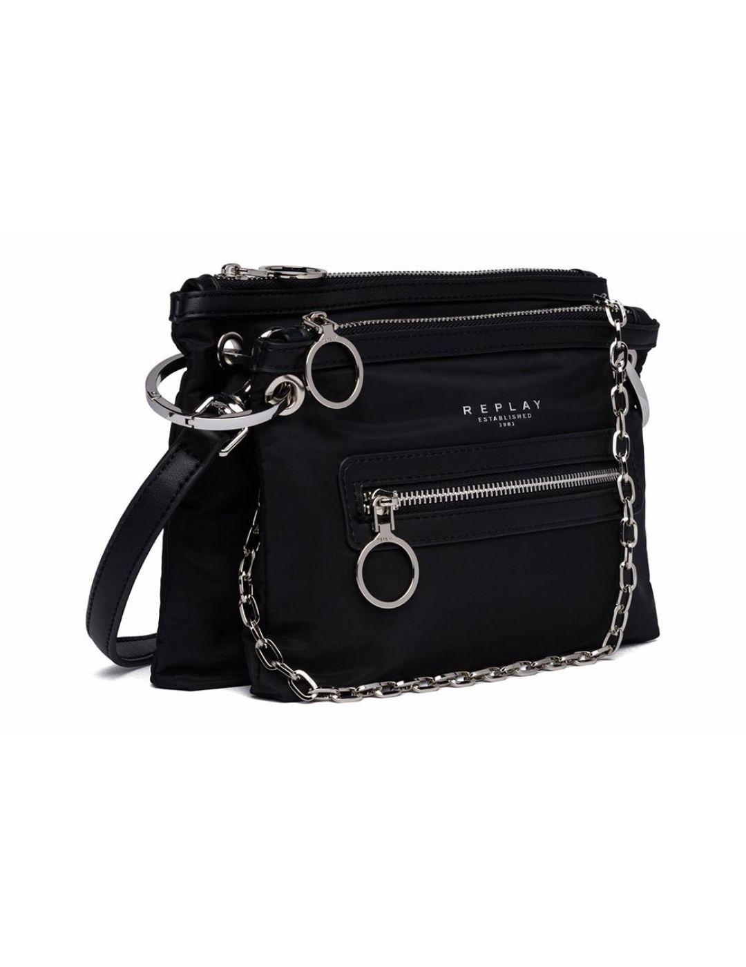 Bolso Replay negro para mujer -a