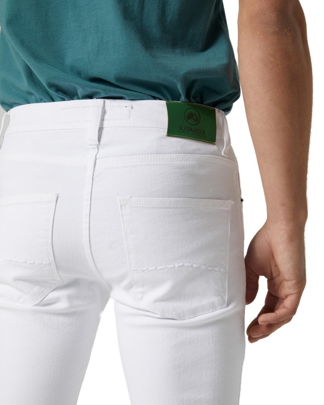 Pantalón vaquero Altonadock  blanco para hombre-a