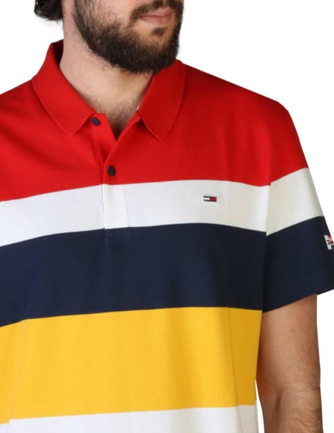 Polo Tommy Jeans multicolor de hombre-a