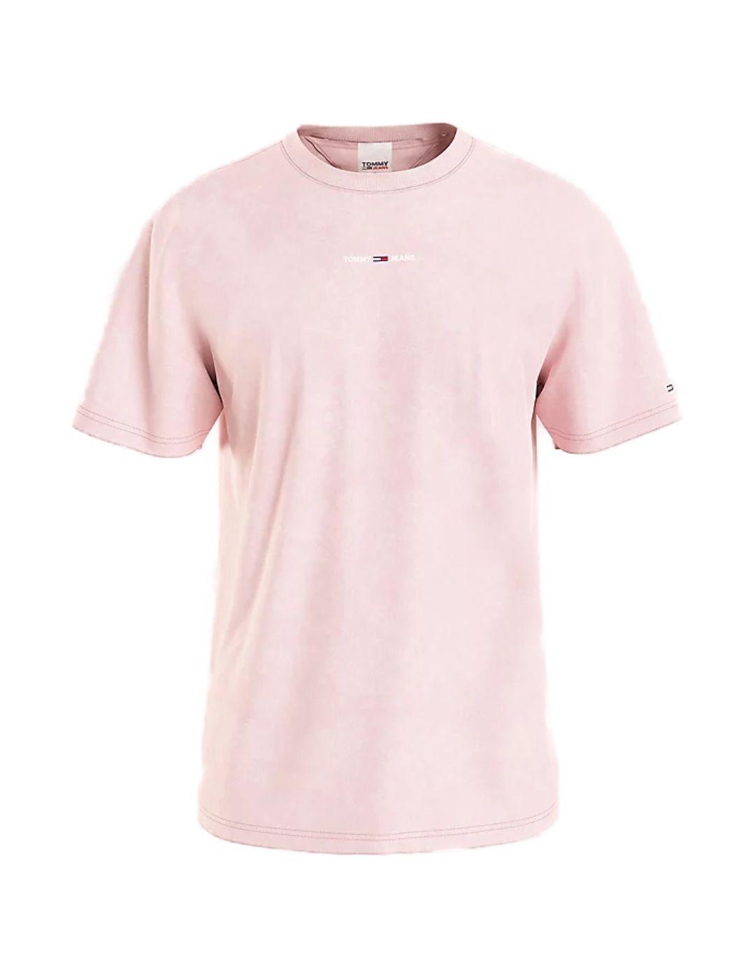 Camiseta Tommy Jeans rosa de hombre-a