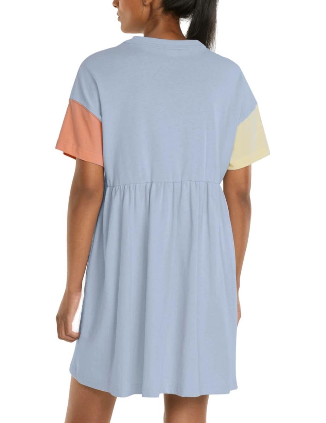 Vestido Puma Downtown celeste para mujer -a