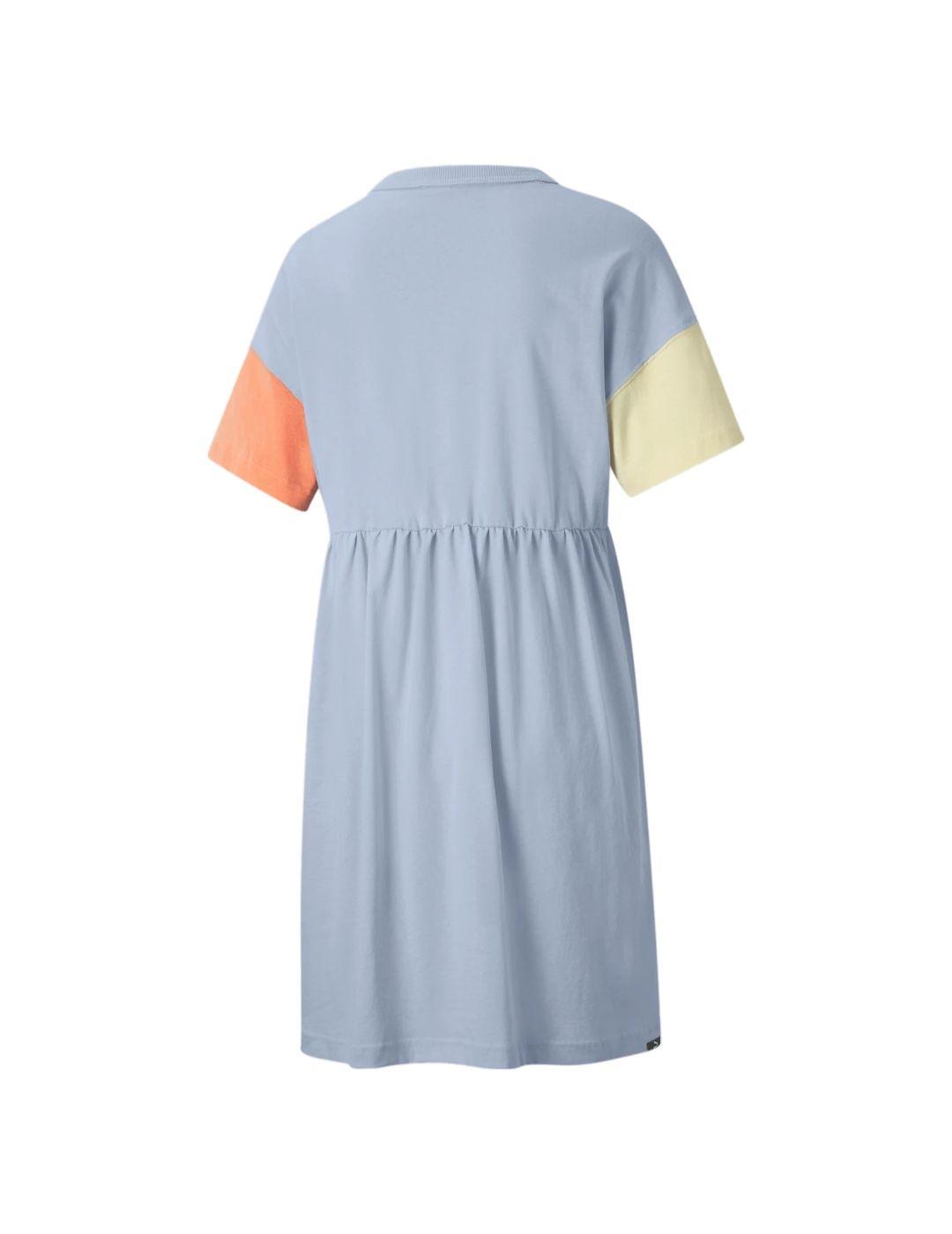 Vestido Puma Downtown celeste para mujer -a