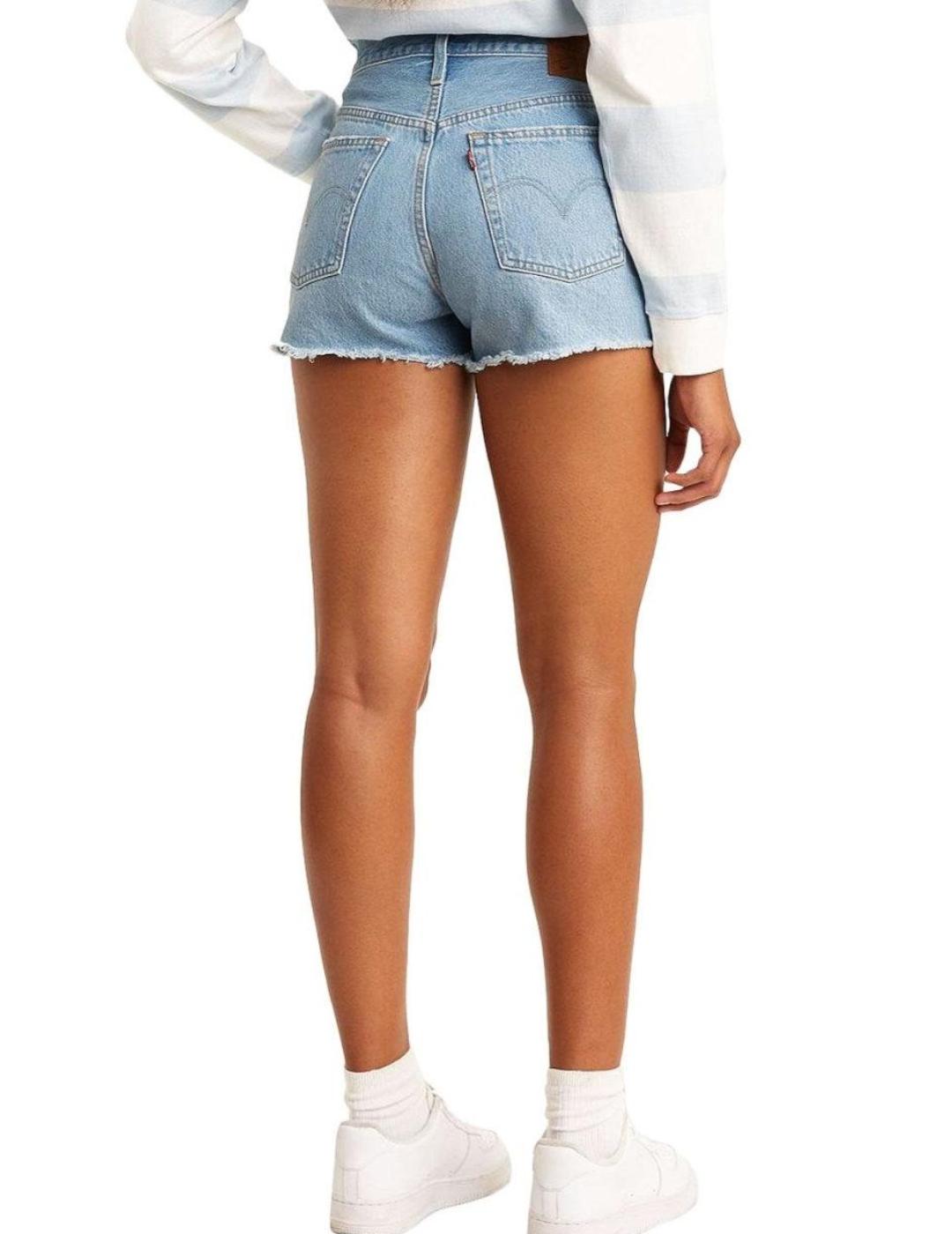 Short Levi's 501 azul claro de mujer -a