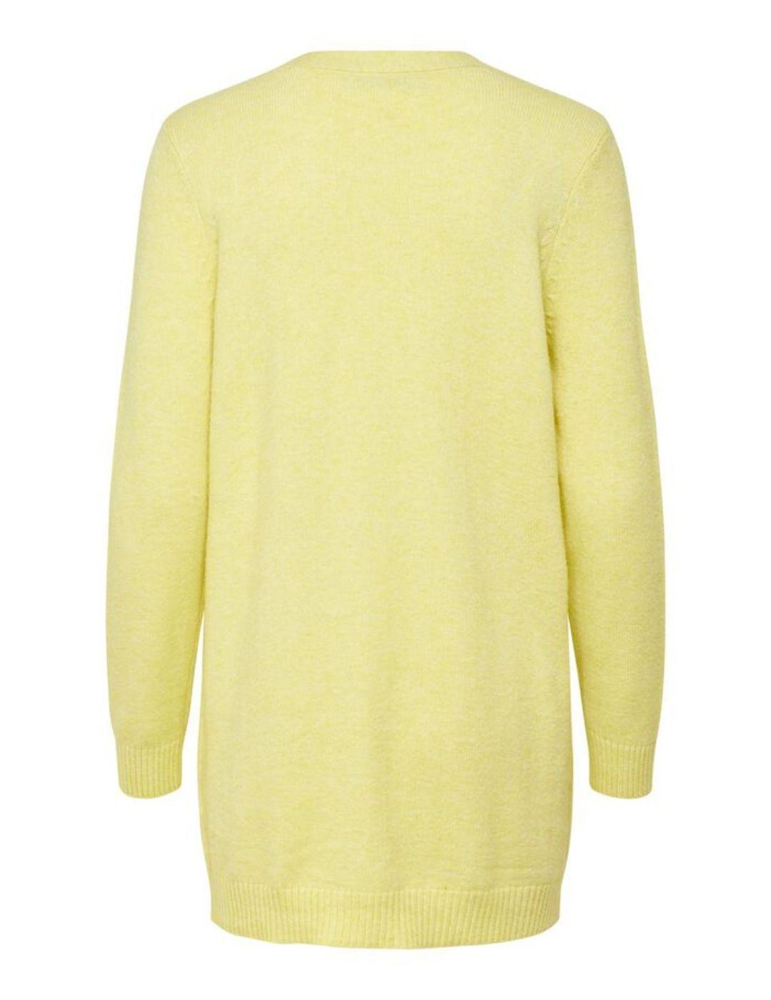 Cardigan Only Lesly amarillo pastel para mujer-a