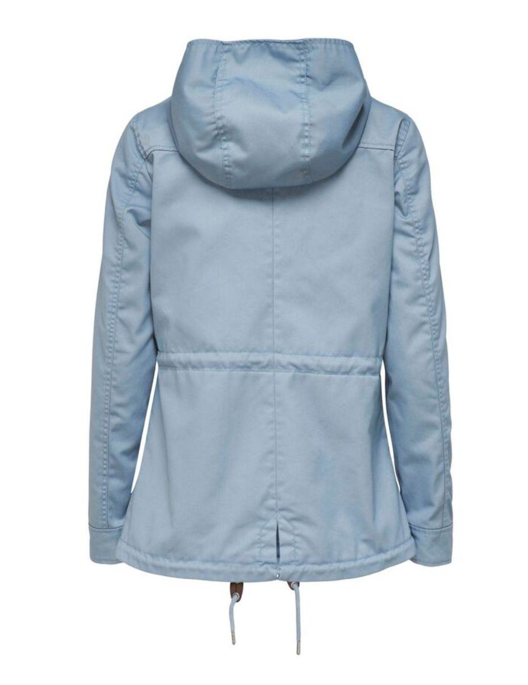 Parka Only Lorca azul pastel para mujer-a