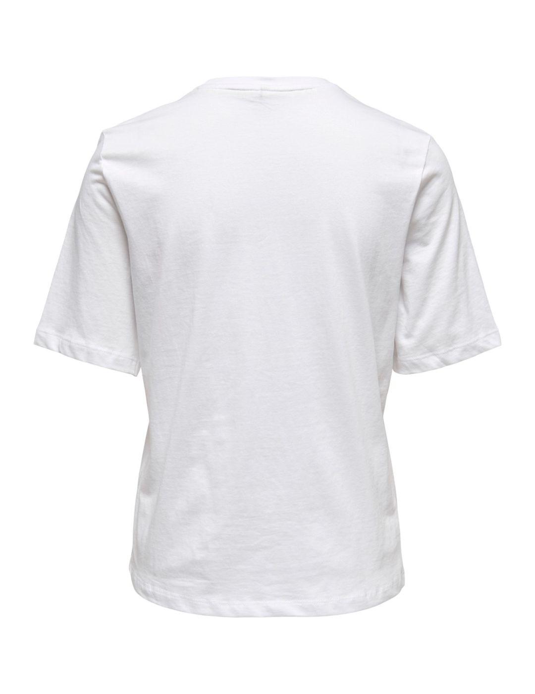 Camiseta Only Dorte blanca para mujer- a