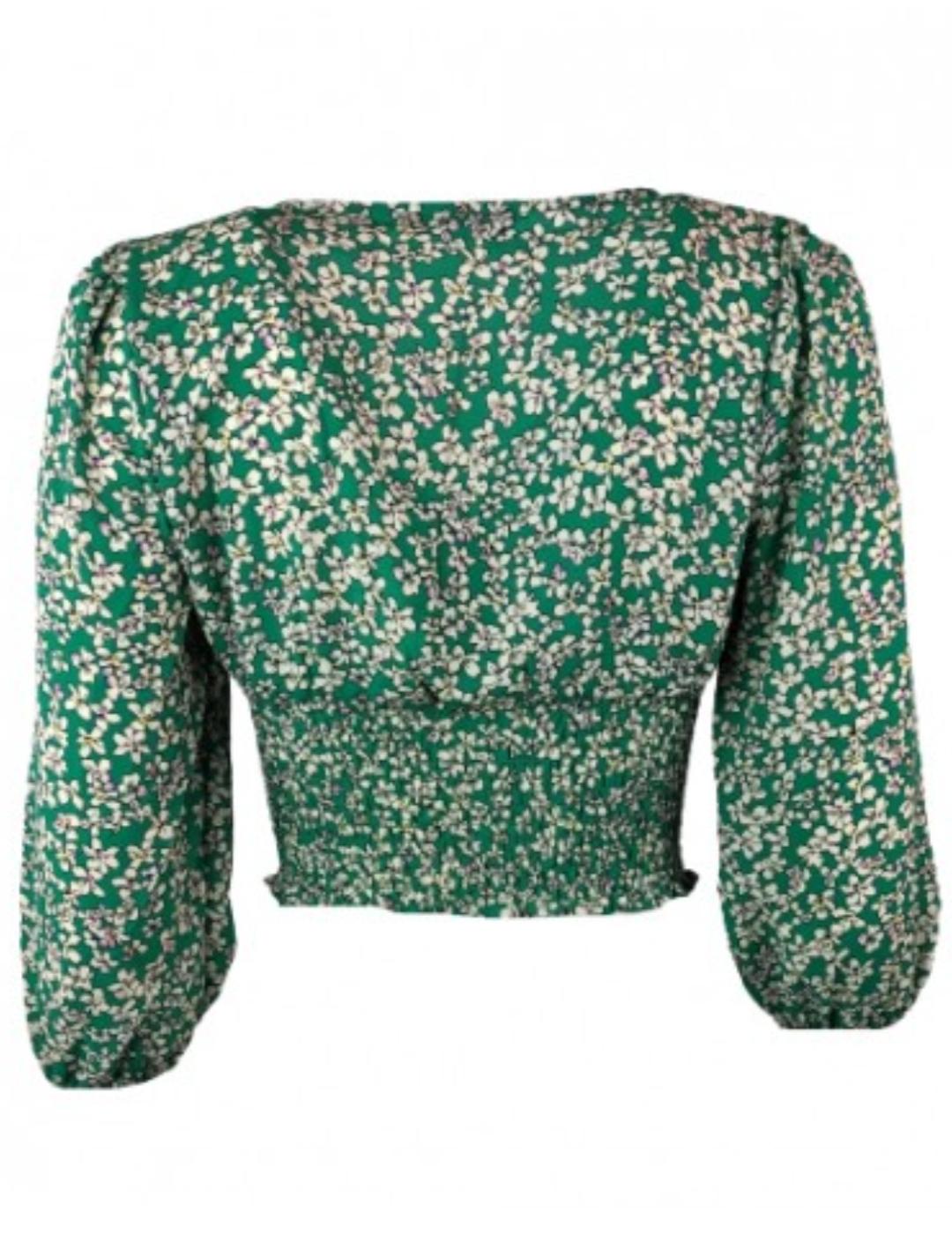 Blusa Only Fuchsia verde para mujer-a