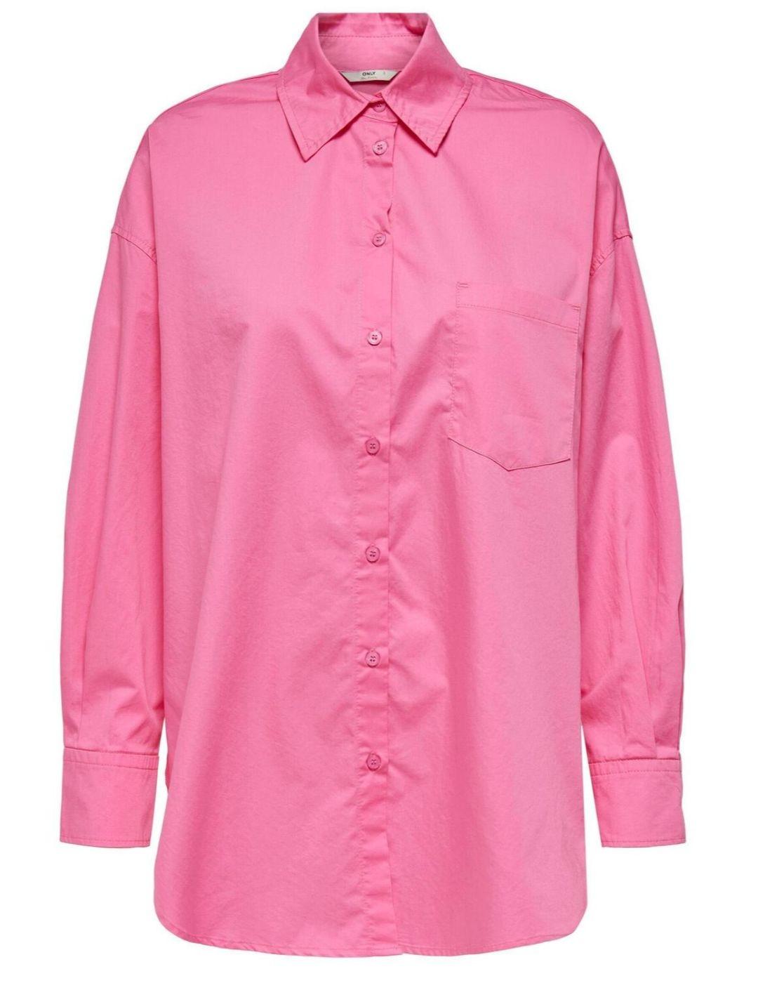 Camisa Only Corina loose rosa para mujer -a