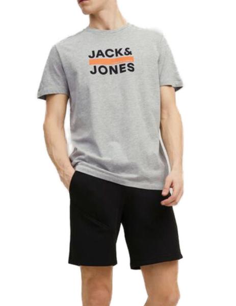JACK & JONES - Camiseta azul marino JJEcorp Logo Hombre