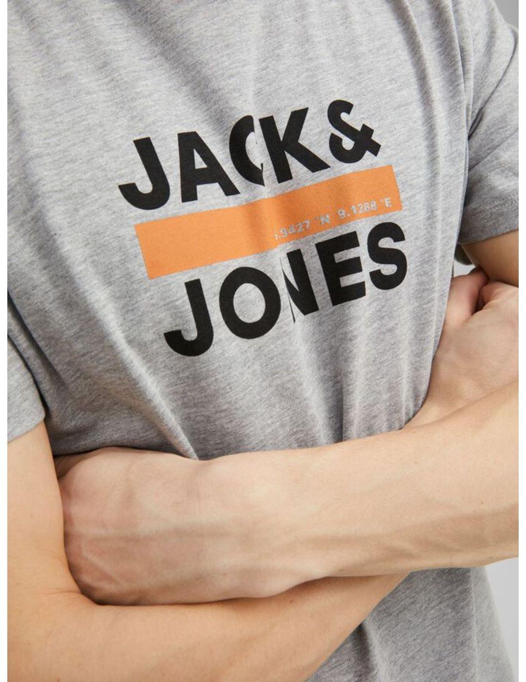 Camiseta Jack&Jones Codan gris para hombre -a