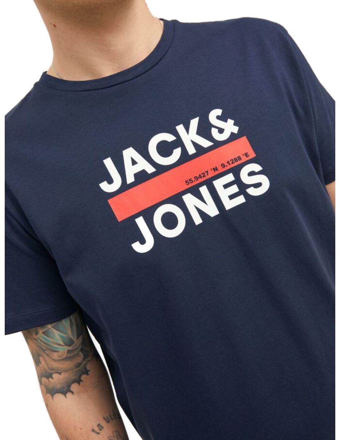 Camiseta Jack&Jones Codan marino para hombre -a