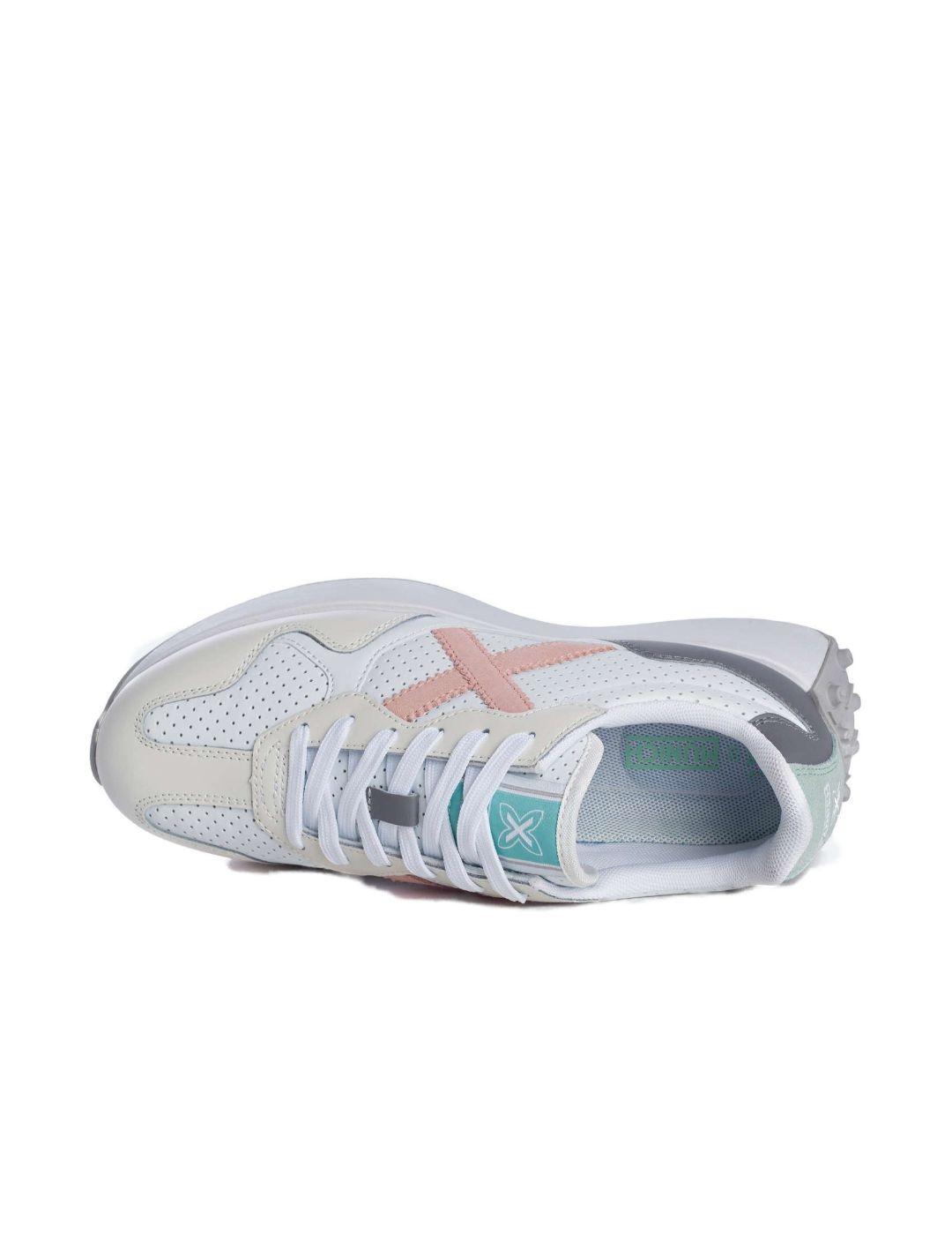 Zapatillas Munich Road 16 W blanco/rosa mujer -a