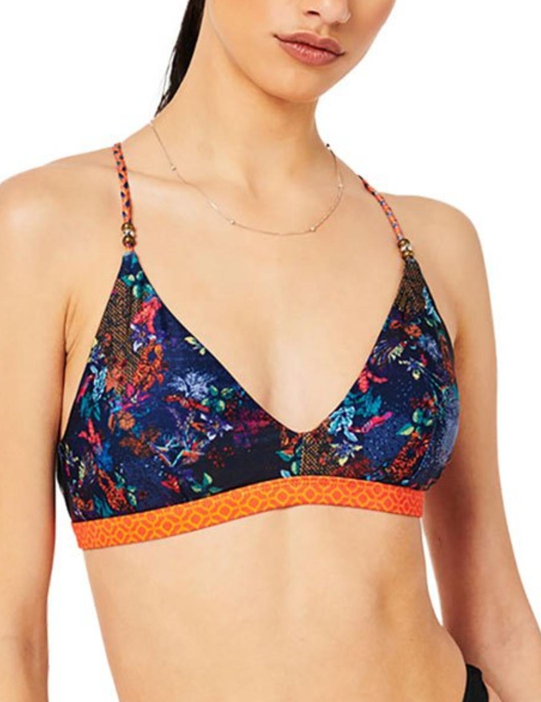 Top bikini Superdry estampado para mujer -a