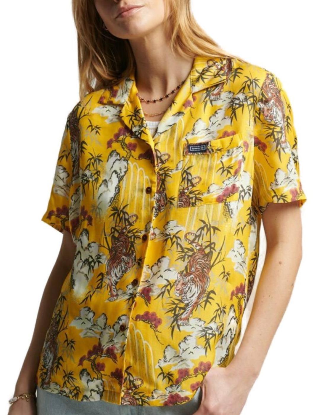 Camisa tigres Superdry para mujer -a