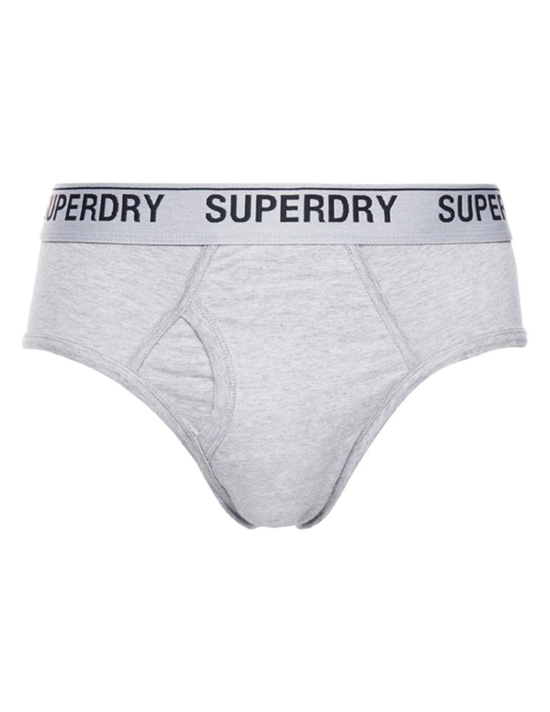 Pack triple brief Superdry de hombre-a