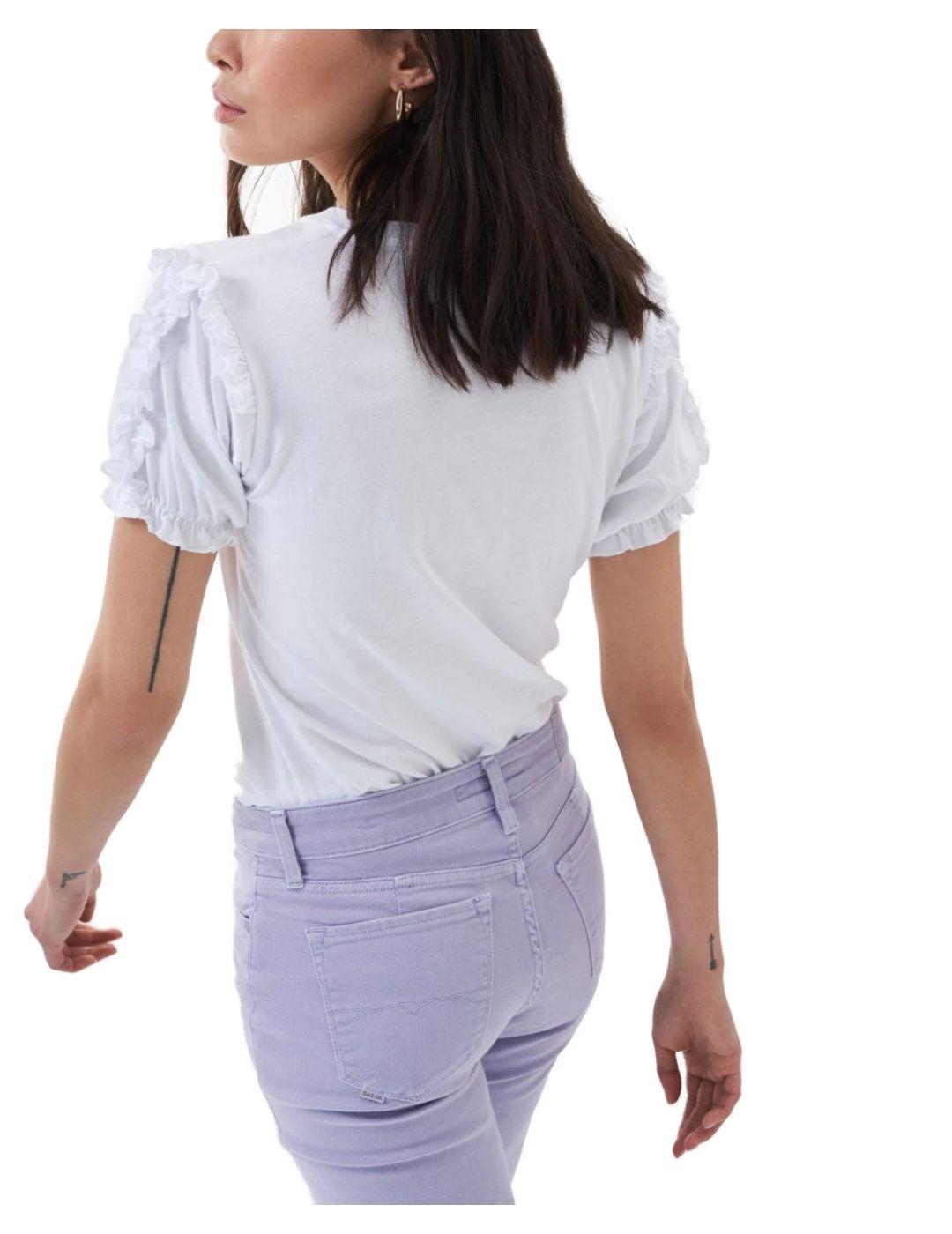 Camiseta logo Salsa blanca para mujer -a