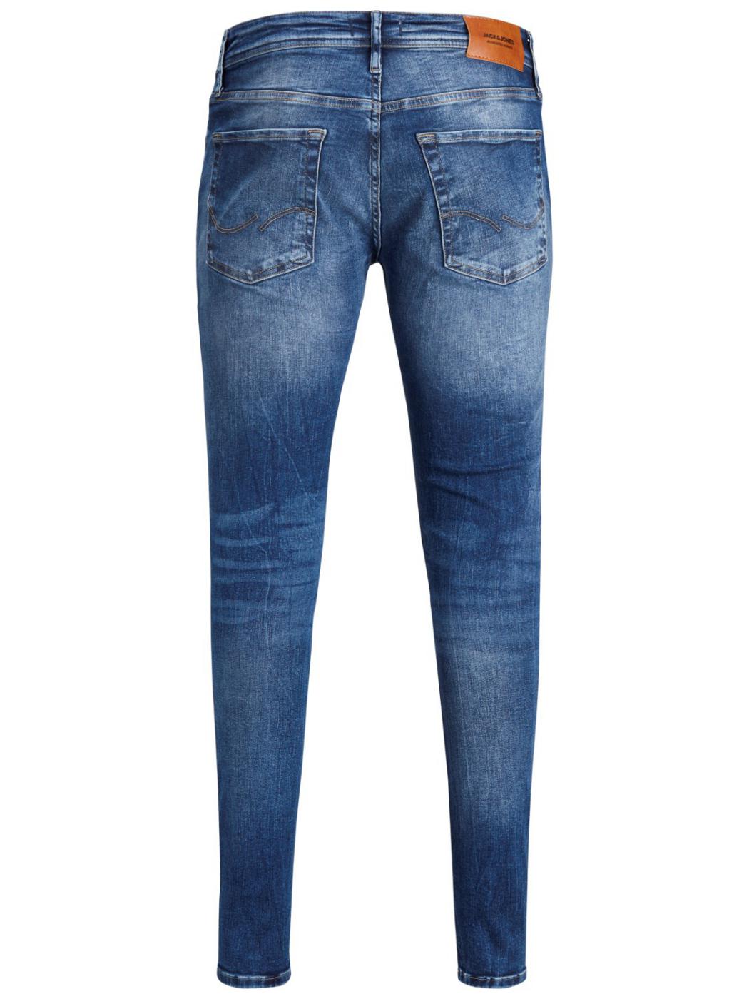 Pantalón vaquero Jack/df01Jones Tom azul medio Skinny de hombre