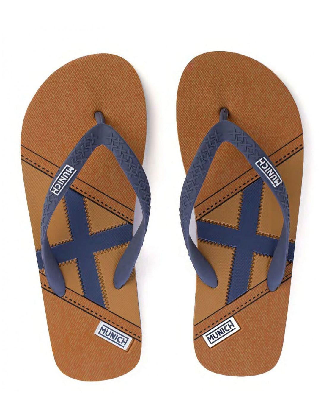 Chanclas Munich Flip Flop marrón para hombre-a