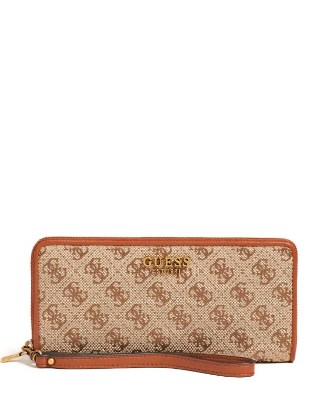 Cartera Guess Aviana marron logo para mujer -a