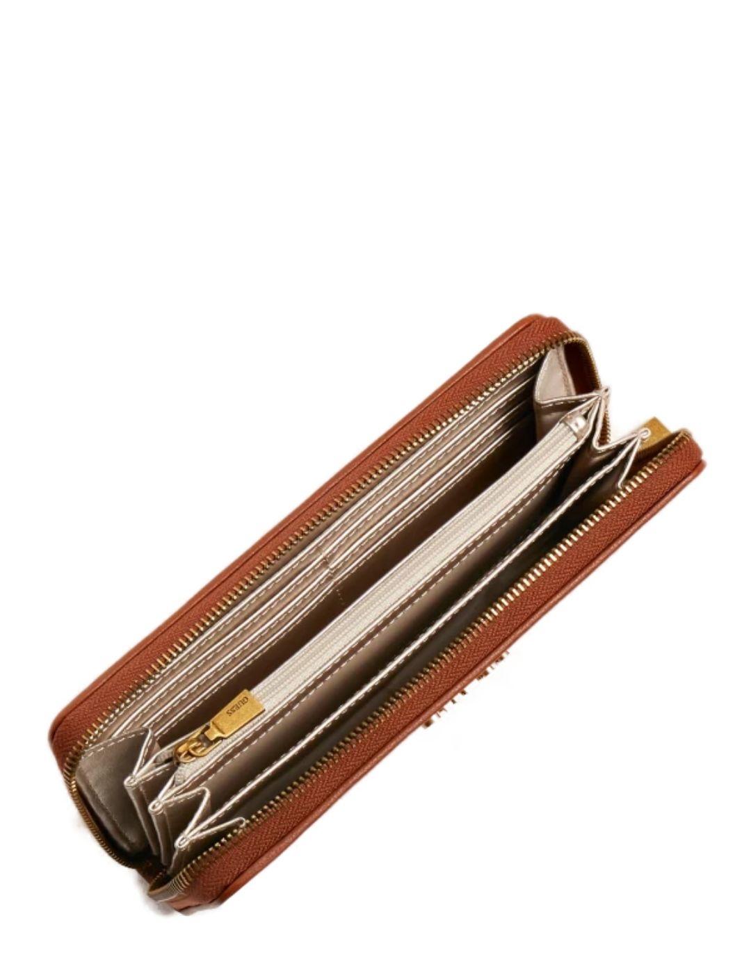 Cartera Guess Aviana marron logo para mujer -a