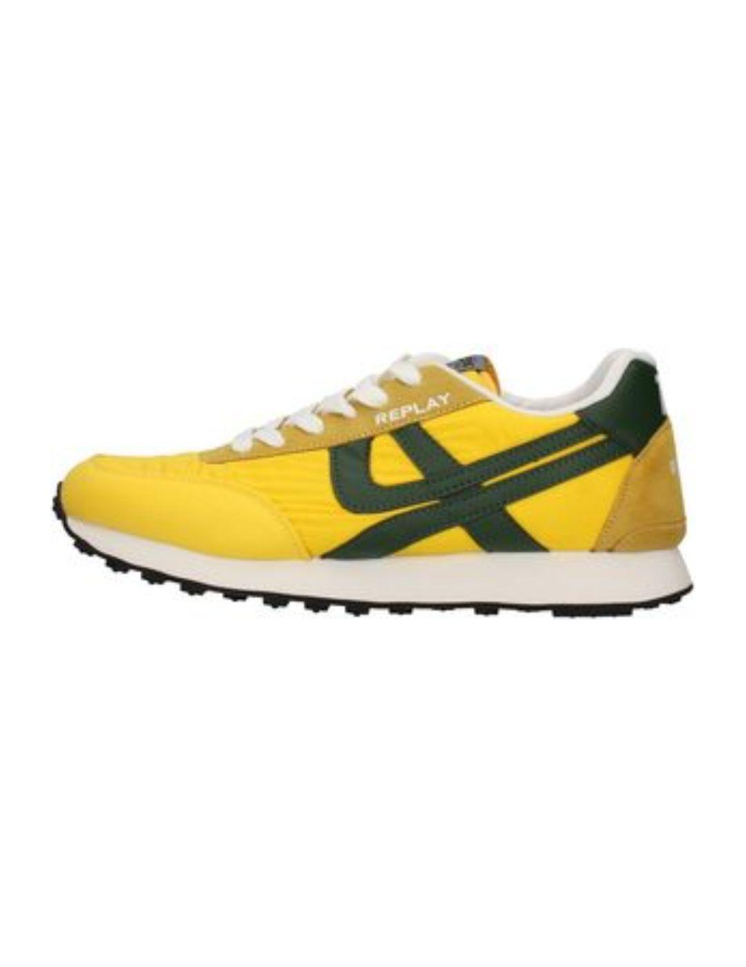 Zapatilla Replay Rude vintage amarillo hombre -a