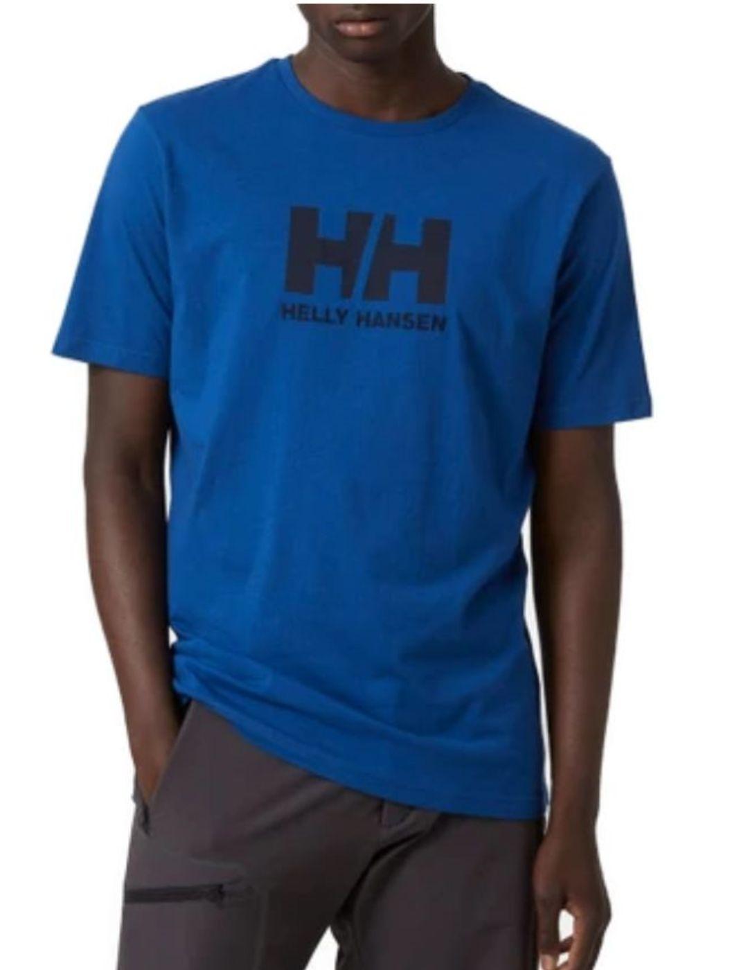 Camiseta Helly Hansen HH logo azul para hombre-a