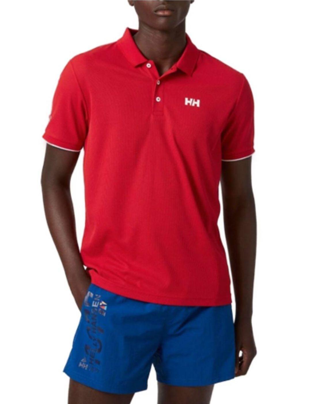 Camiseta Helly Hansen Logo roja para hombre-a