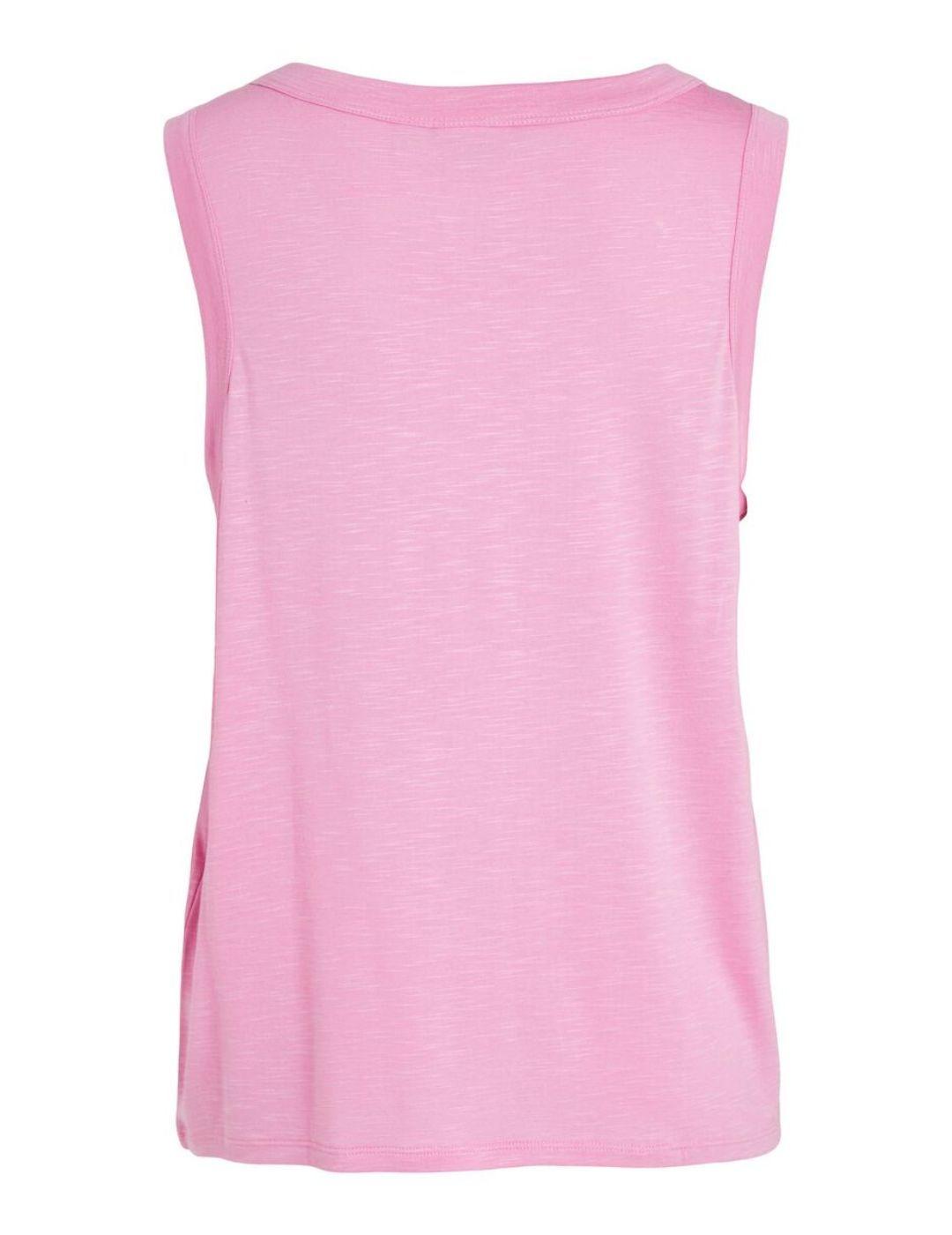 Camiseta Vila Noel fucsia para mujer -a