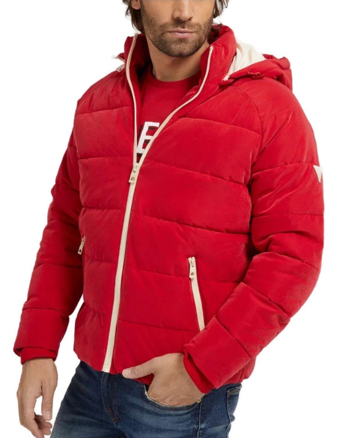 Plumas Guess Soft shell rojo para hombre-a