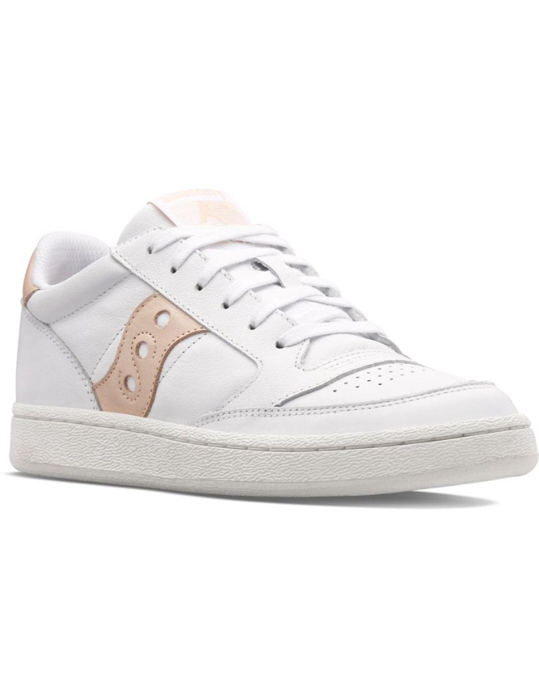 Zapatillas Saucony Court blanco/beige mujer-a