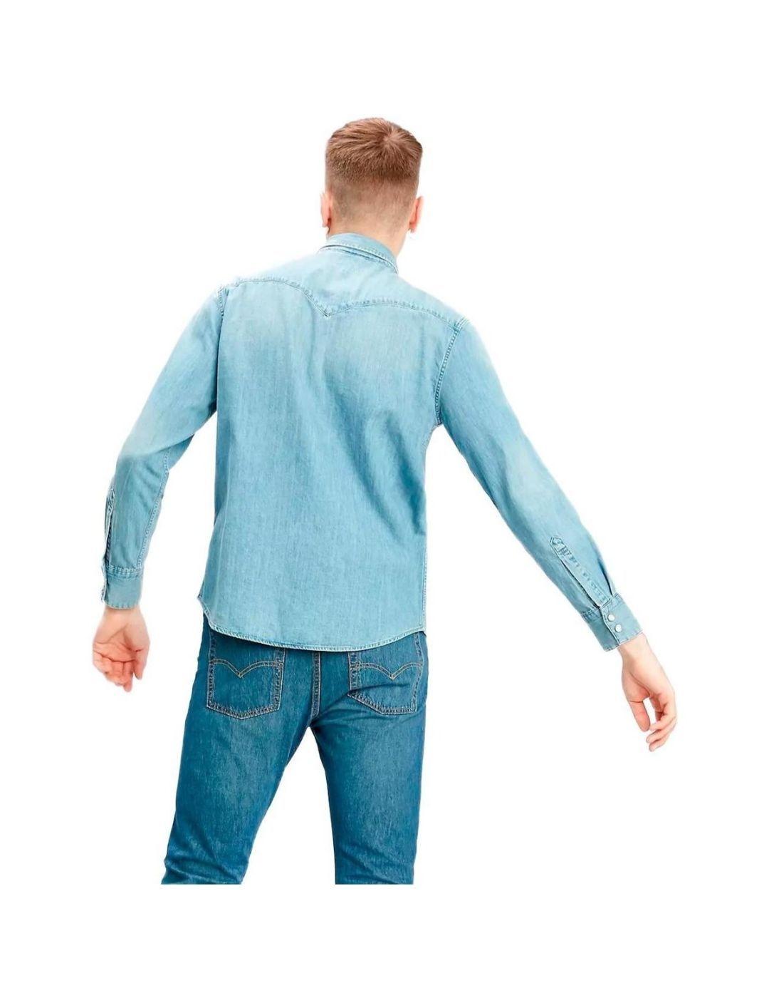 Camisa vaquera Levi´s Western azul claro hombre-a