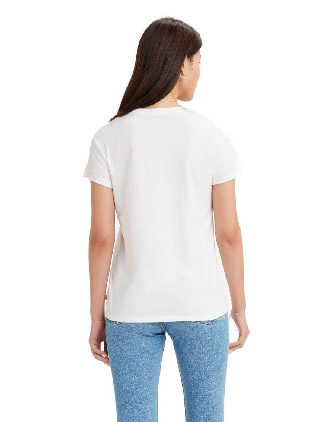 Camiseta Levi's 501 Blues Tee blanca para mujer -a