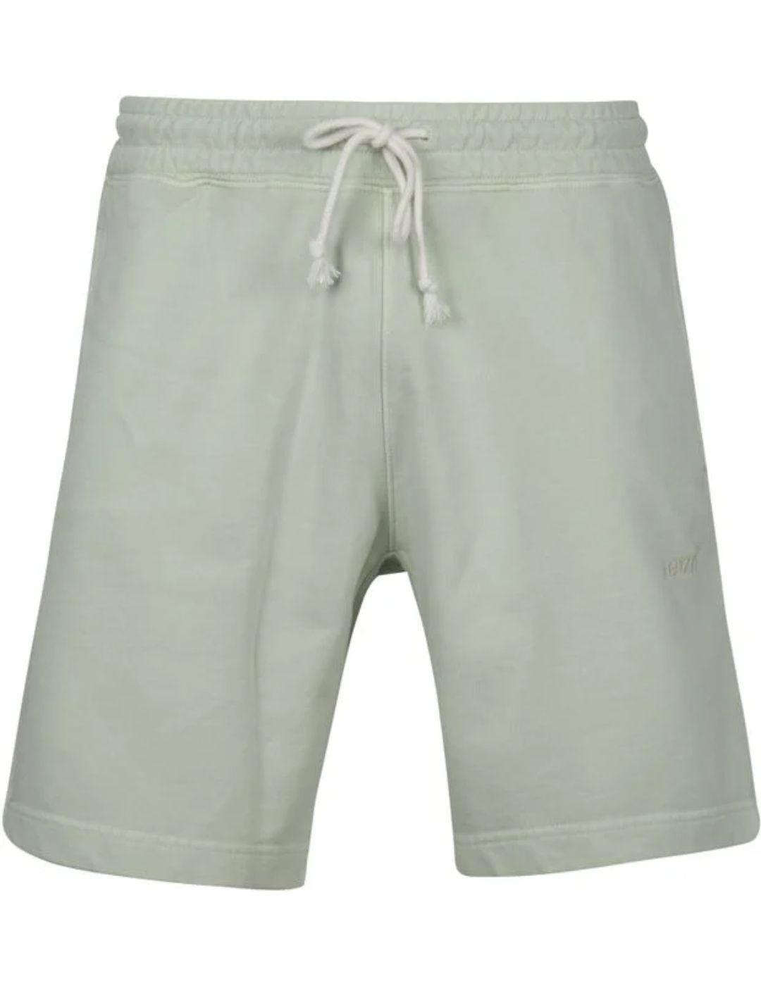 Shorts Levi´s de felpa verde de hombre-a