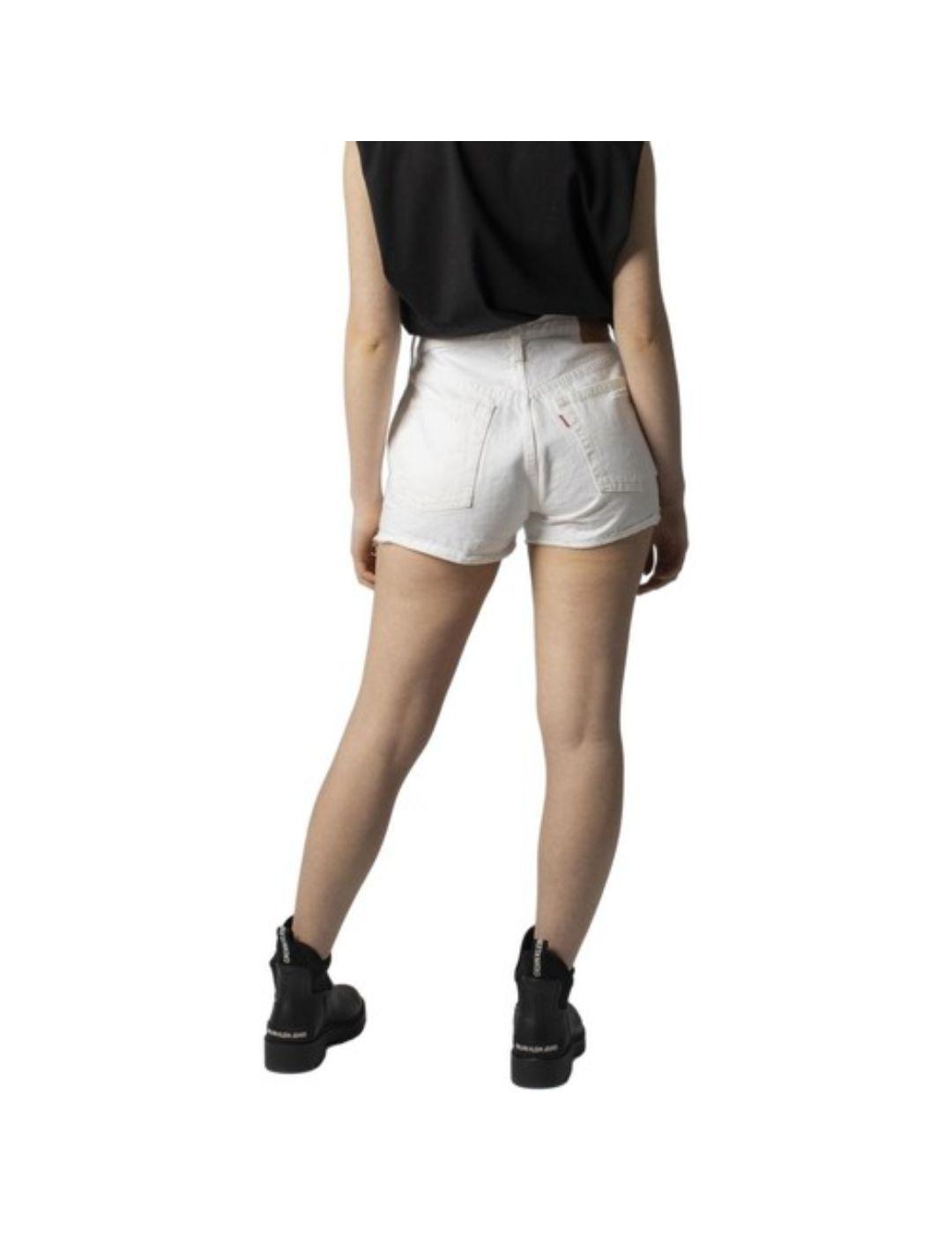 Shorts Levi´s 501 blancos de mujer-a