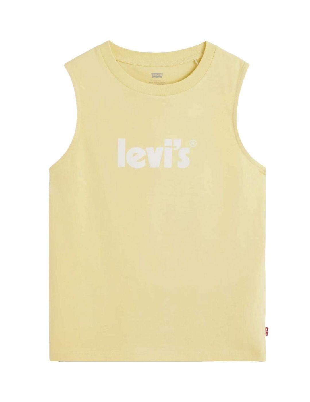 Camiseta Levi´s tirante sisa amarilla de mujer-a