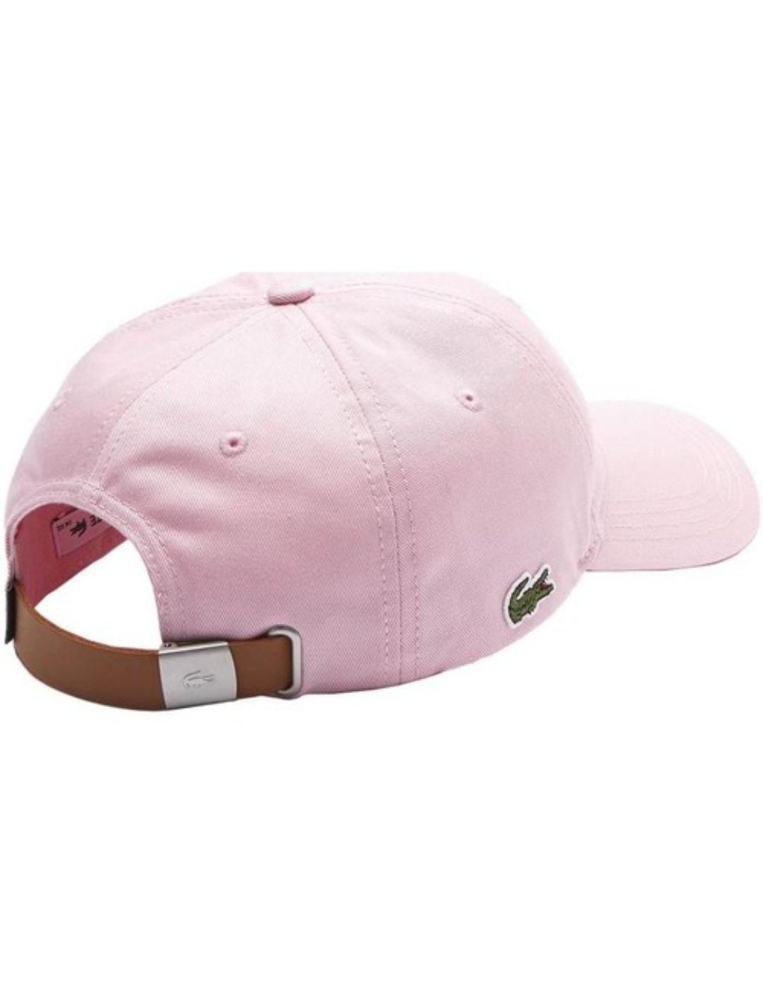 Gorra Lacoste rosa unisex -a