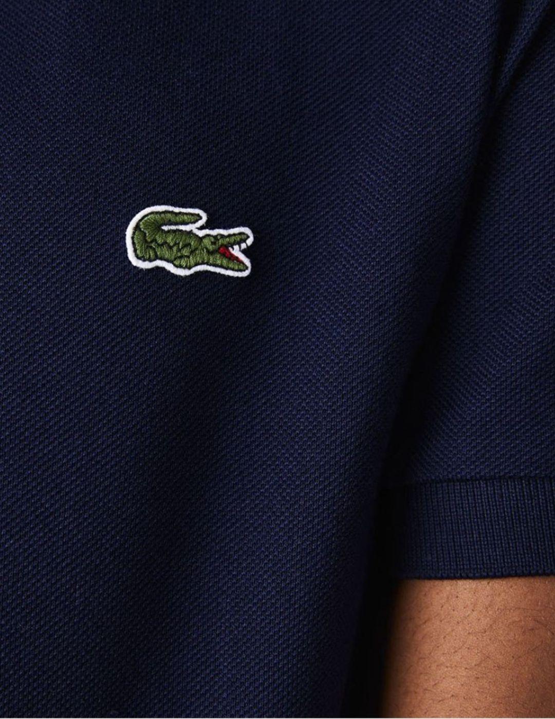 Polo Lacoste color azul marino para hombre-a