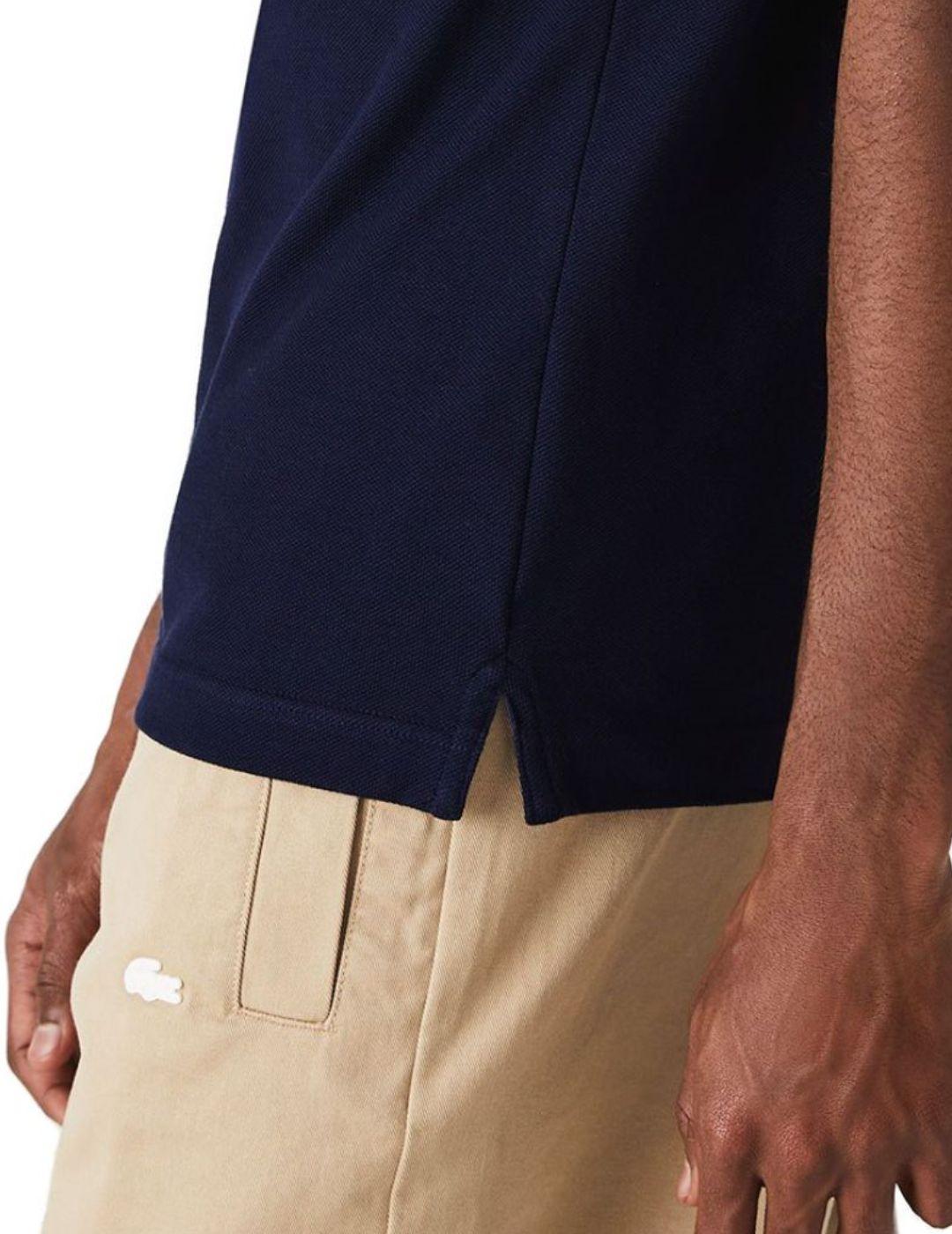 Polo Lacoste color azul marino para hombre-a