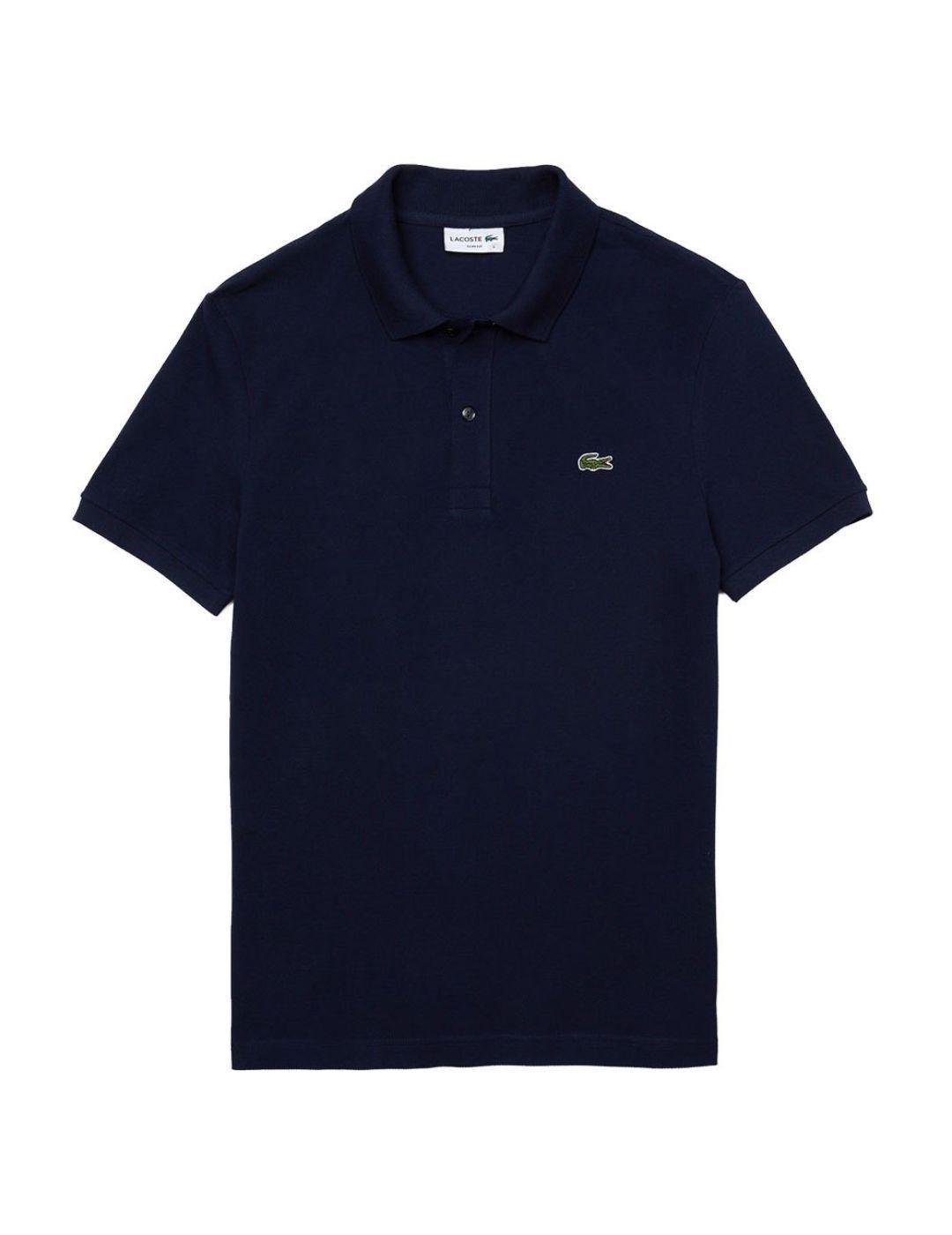 Polo Lacoste color azul marino para hombre-a