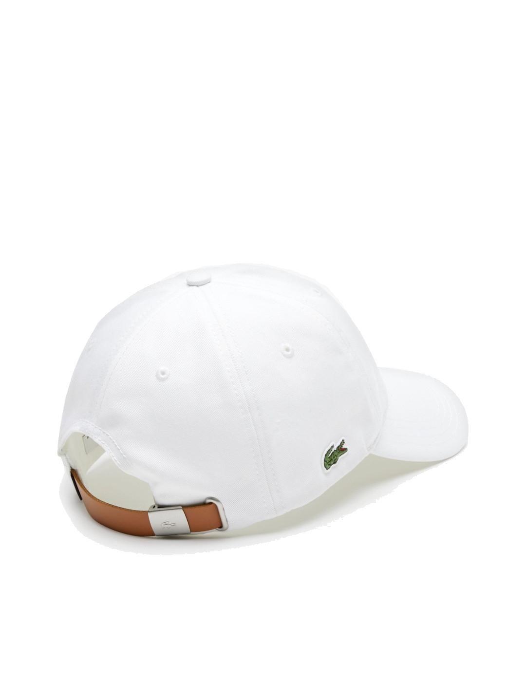 Gorra Lacoste color blanco unisex -a